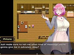 Philana enters witch's castle, spotting shady men in hentai tale