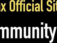 Pov redheaded girlfriend Penny Pax uses pink dildo deep