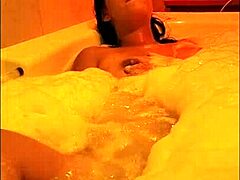Masturbating milf wife gets bent over and fucked in hotel bath
