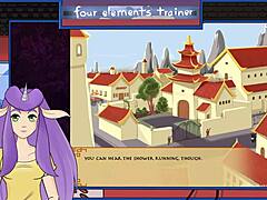 Avatar trainer enjoys shower fun in part 27!