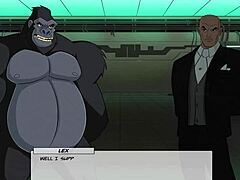 dc comics ivy in prison with monster