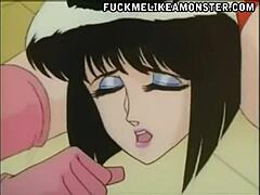ऐनिमे लड़कियों का स्ट्रैपऑन फकिंग थ्रीसम 😈
