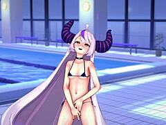 Laplus Darkness and Towa Tokoyami in Intense Futanari Sex Scene