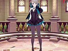 Uncensored Lynette Blowjob In Genshin Impact Anime.