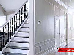 Ginger Edyn Blair's Green Lingerie Removed