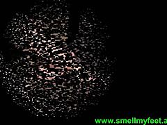 Curious about foot smelling in intense femdom fetish play?