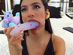 Perfect Model Delivers Steamy Blowjob on Live Webcam