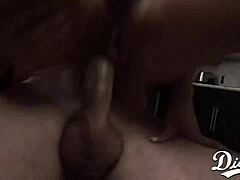 Blonde and brunette babes get fucked hard in intense foursome with kissing and muff diving