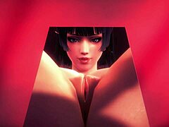 Nyotengu Tied Up for Wild Footjob Action in POV!