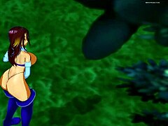 Starfire Gets Horny During Mission And Spied Masturbating