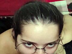 I just showered, and white moon deepthroated my big cock for a facial cumshot