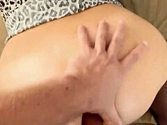 uh, i-i'm pounding this blonde teacher in her leopard dress, her big tits bouncing... sexy close-up action