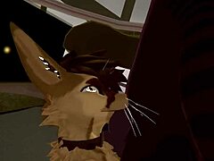 plushy and his femboy friend share rough quickies with big cock action