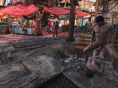 Fallout 4: Wild ride in Diamond City with hot anime babes