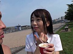 full version of asian blowjob with japanese amateur getting facial cumshot 😏