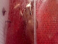 latina milf in lingerie watches big cock voyeur