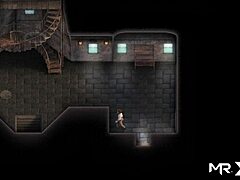 ebony girl stays with shaved pussy