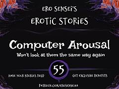 Sensual audio stimulation for women to reach orgasm using computer