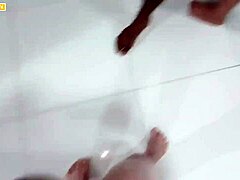 slowly fucking the cuckold's wife while he works, then ramping up to a creampie.