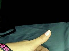 Enjoying solo play with voluptuous Asian beauty in porn film