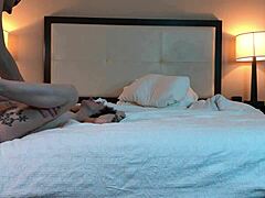 Fucking hot tatted petite teen beauty roughly in missionary position at home.