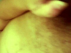 Natural tits and sweet pussy sounds in homemade masturbation video