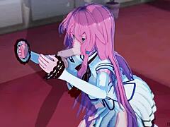 i'm flare moaning while riding big tits creampie with hero