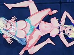 wanna see katsuragi and yomi in wild lesbian futanari action?