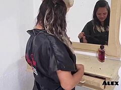 Paty Bumbum challenged me to make her cum with intense anal and monster cock action outdoors