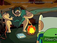 Adventure time cartoon series one hour episode.