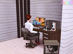 Futanari Boss Seduces Secretary Deeply