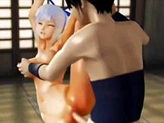 porn takes a hard pounding in full nelson hold