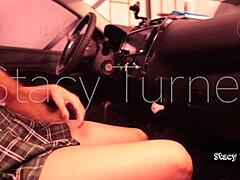 3 18yo Asian Teen 18+ Orgasm Inside the Car in Public Parking Lot