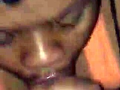 Black girl sucks dick then gets fucked hard, what do you think?