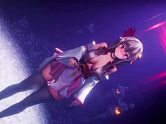 Konosuba Aqua in Detailed Hentai Action Scenes