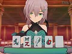 Qingque dives into Jing Yuan's pussy and fucks him hard for a creampie 😏