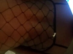 Ebony woman rides in cowgirl position