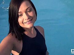 Newcomer Anna Siline from France in her first sex tape enjoys servicing a well-ended partner