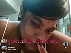 Brazilian BBW teaser showcases big tits on webcam