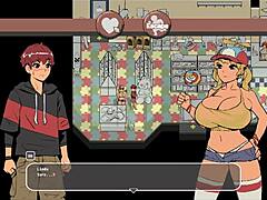 Fat curvy teen in furry cosplay suit gives big cock titjob