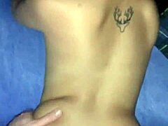 gf bent over taking monster cock deep in asian pussy and ass doggystyle