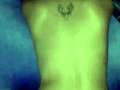 gf bent over taking monster cock deep in asian pussy and ass doggystyle