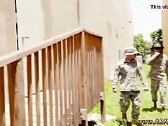 first time gay experience with drill sergeant in suggestive scenario