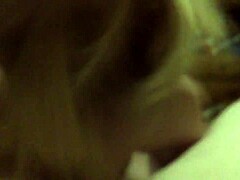 Milf blonde babe lets me record her sloppy blowjob and deepthroat