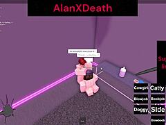 Made Her Orgasm Hard in Roblox Game