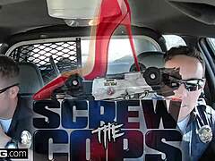 Damn! Latina Bad Girl Caught Sucking Cop's Dick Outdoors!