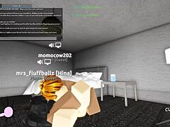 Big black cock gets riding and carrying in Roblox porn
