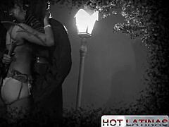Nicole Dantas, a hot girl with a big ass gets fucked hard in the ass.