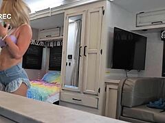 Blonde Gets Excited Riding Stepbrother In Intimate Family Moment