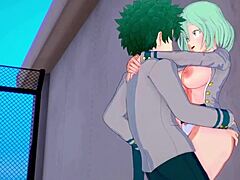 toru hagakure, kaoruko awata, and izuku midoriya in wild hentai sex